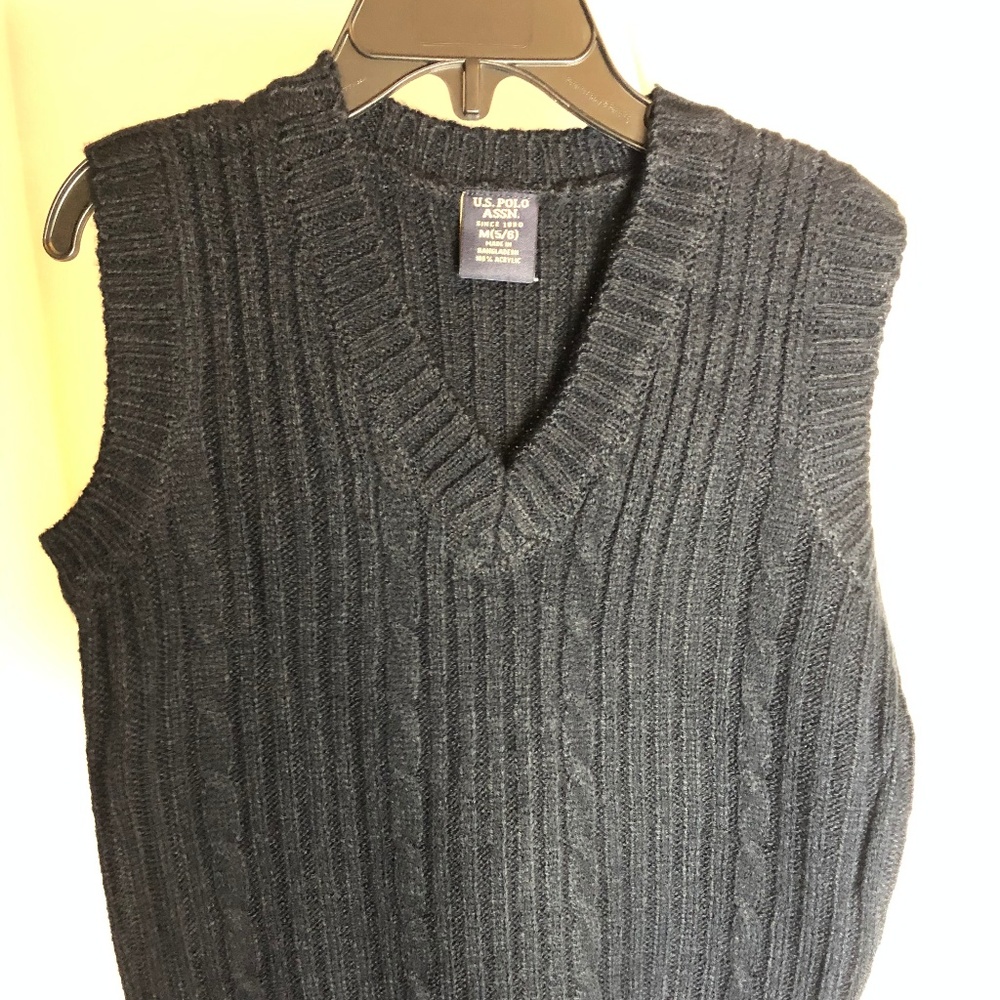 Brand New Kids Navy Polo Vests Large (7)